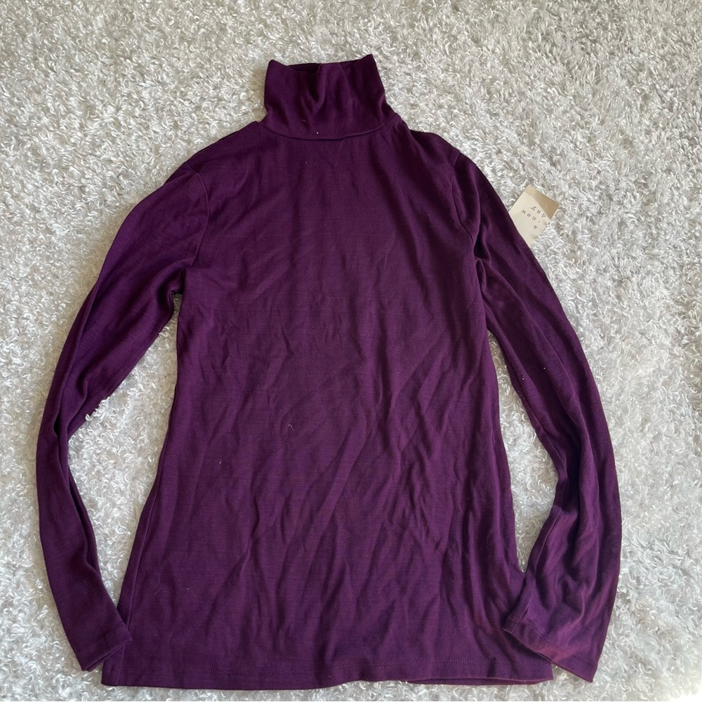 a new day purple turtle neck
